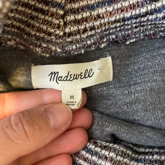 Madewell rainbow coloured turtleneck top medium - Picture 10 of 10